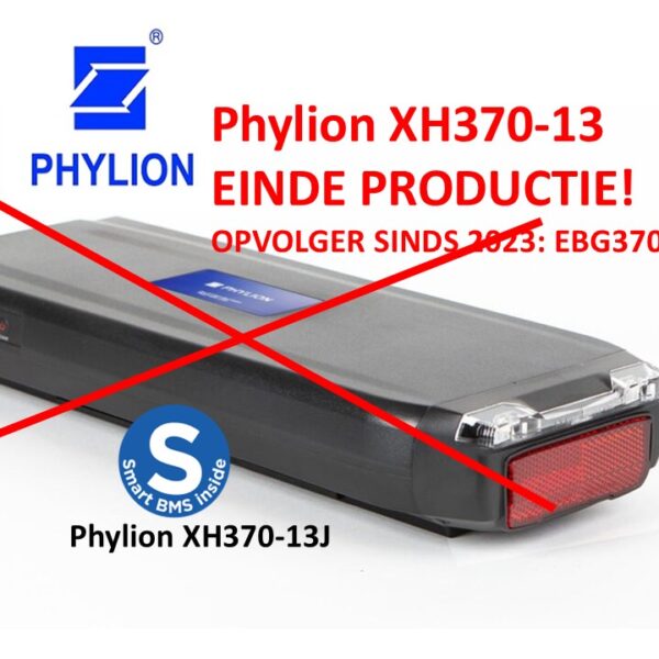 Phylion XH370-13J smart BMS uit productie en vervangen door EBG370