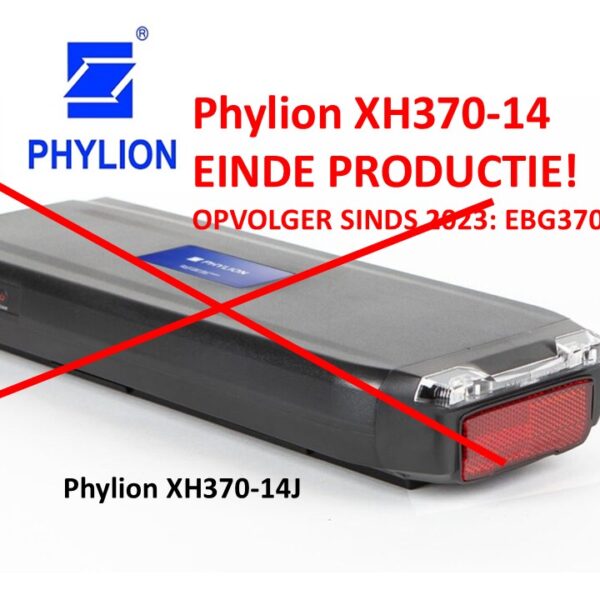 Phylion XH370-14J uit productie en vervangen door EBG370